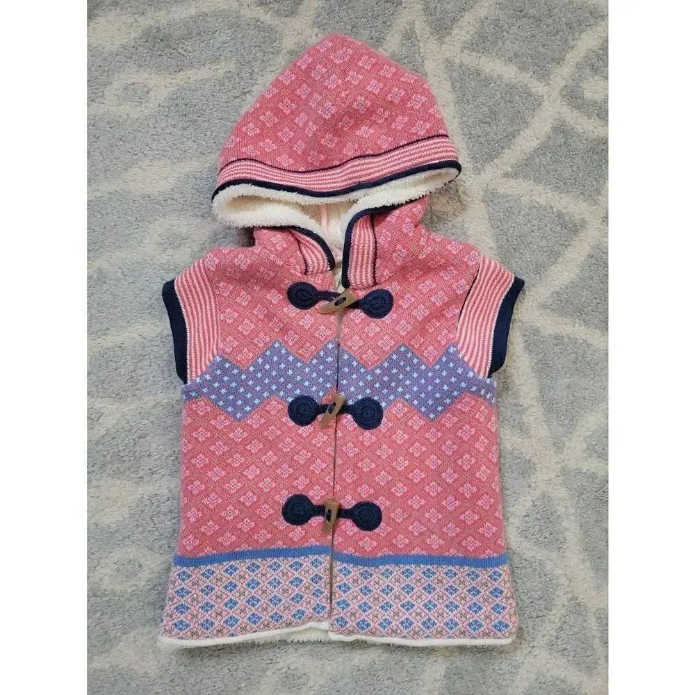 Matilda Jane Size 6 WARM HUGS Vest Hood Sherpa Lined Make Believe Girls